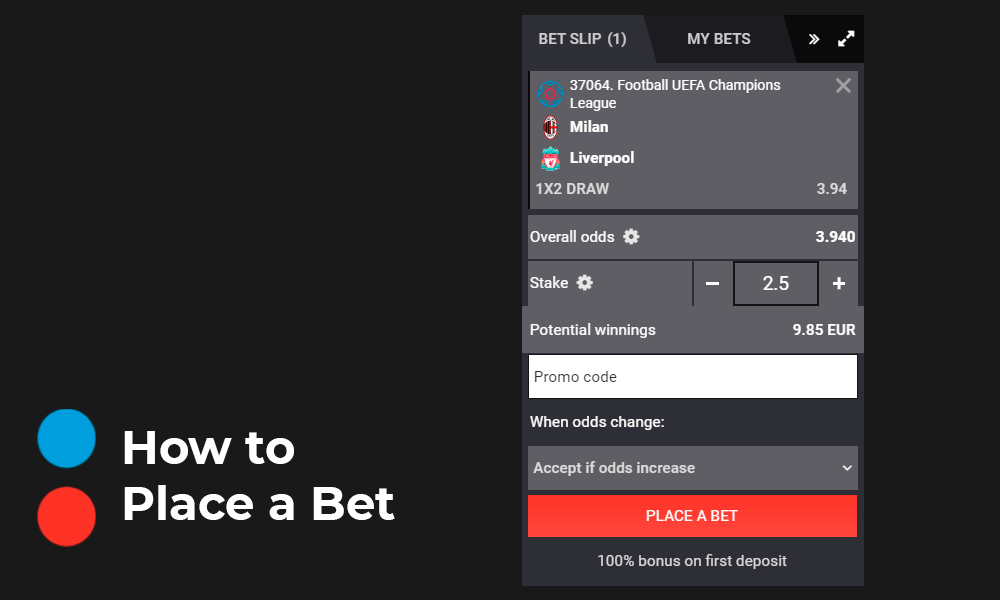 How to place a bet