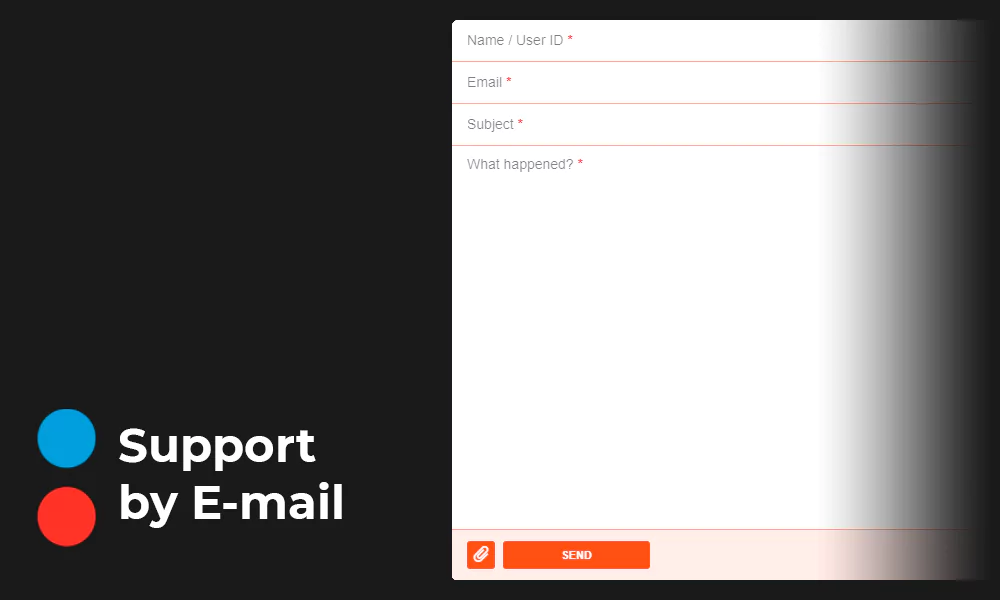 Support by e-mail