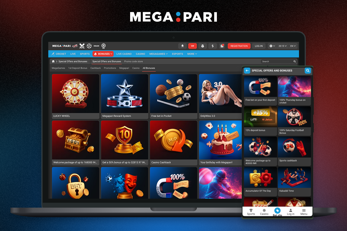 Megapari Bonuses
